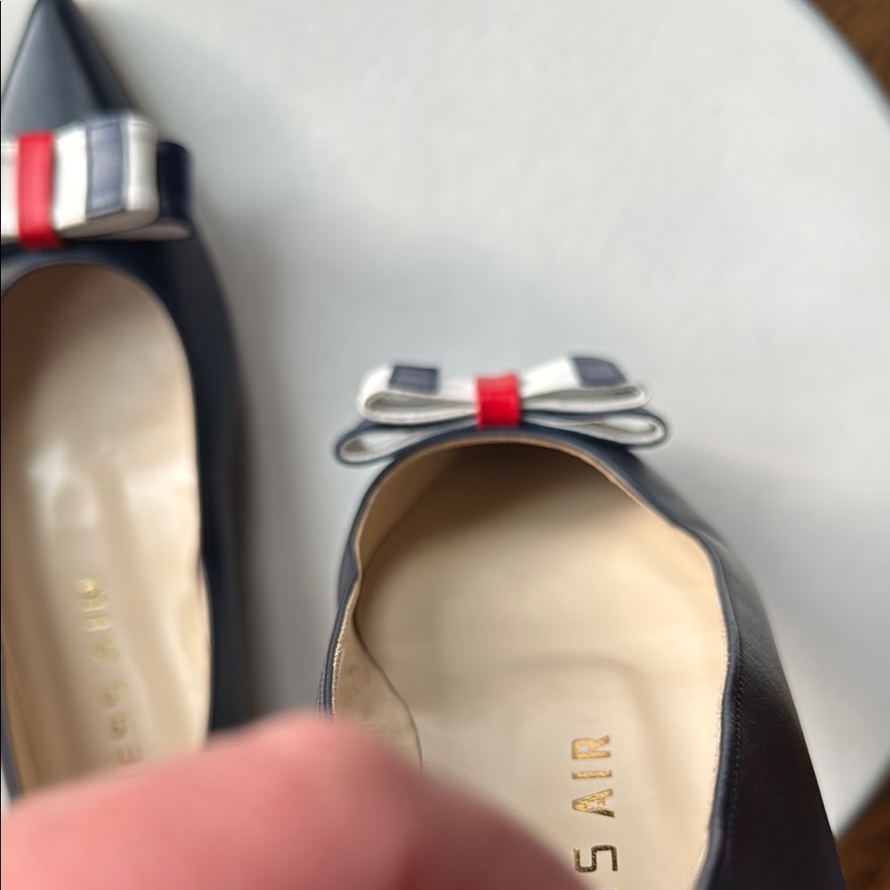 Duchess Air Navy Blue Women's Shoes with Red and White Accents Size 40 - Picture 5 of 13